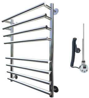 Электрический полотенцесушитель Тругор Дебют 2 80x50см хром Дебют2/элТЭН8050